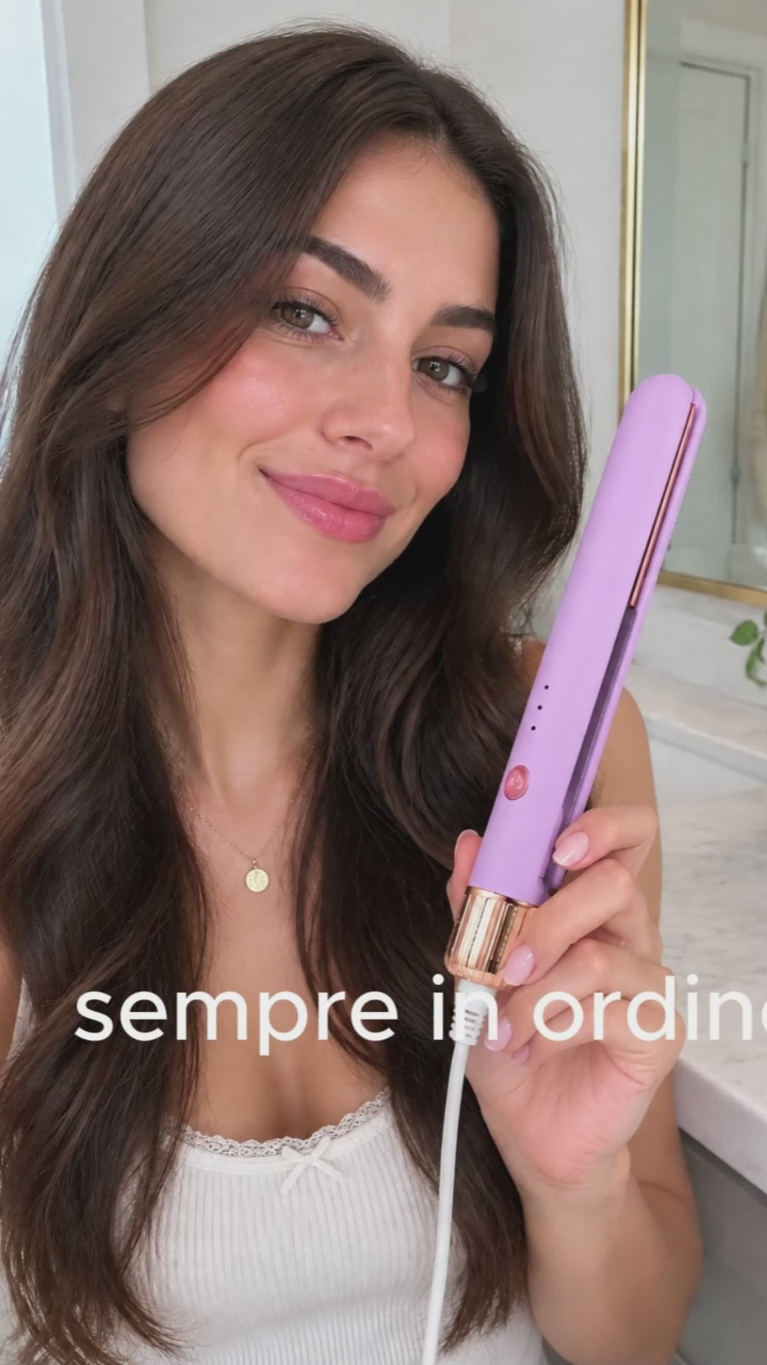 Mini Piastra per Capelli 2 in 1 Portatile